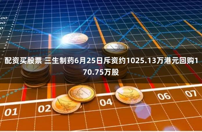 配资买股票 三生制药6月25日斥资约1025.13万港元回购170.75万股